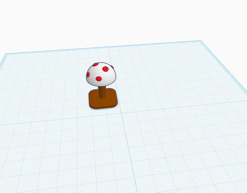 Mô hình trang trí nấm 3D dễ thương cho máy in 3D - Image 1