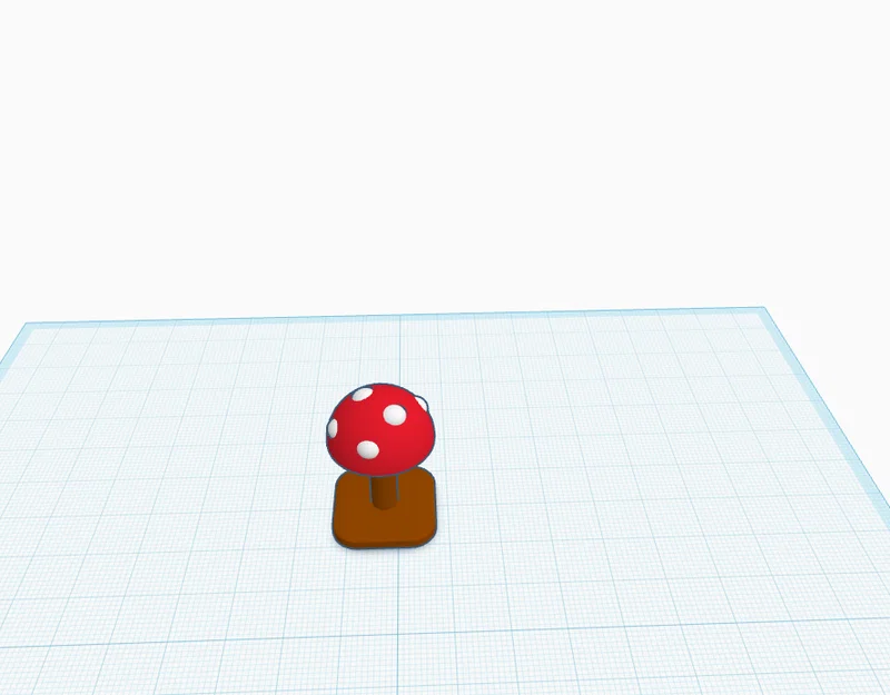 Mô hình trang trí nấm 3D dễ thương cho máy in 3D - Image 2