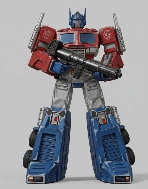 Mô hình 3D Optimus Prime 1984 đầy đủ chi tiết cho người hâm mộ - Image 1