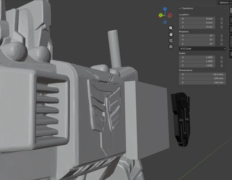 Mô hình 3D Optimus Prime 1984 đầy đủ chi tiết cho người hâm mộ - Image 3