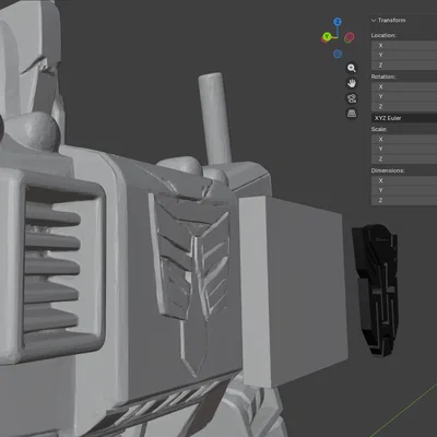 Mô hình 3D Optimus Prime 1984 đầy đủ chi tiết cho người hâm mộ