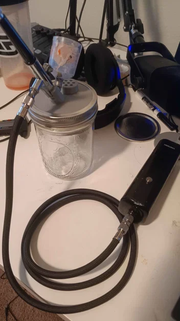 Nắp 3D cho hũ vệ sinh Airbrush 84mm (Mason Jar Cleaning Pot) - Image 1