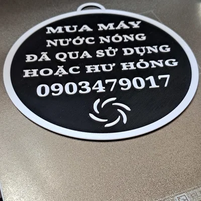 Bảng hiệu treo tường 3D cá nhân hóa - Tùy chỉnh nội dung dễ dàng