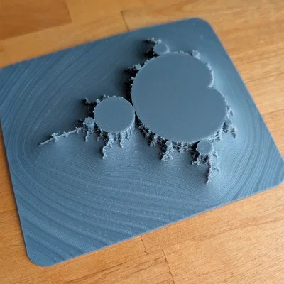 Phù điêu Fractal Mandelbrot 3D