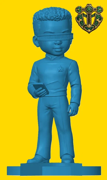 Mô hình Chibi lấy cảm hứng từ Geordi La Forge - Image 1
