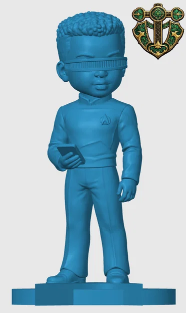 Mô hình Chibi lấy cảm hứng từ Geordi La Forge - Image 3