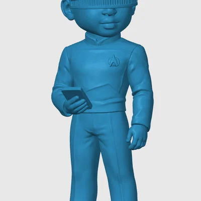 Mô hình Chibi lấy cảm hứng từ Geordi La Forge