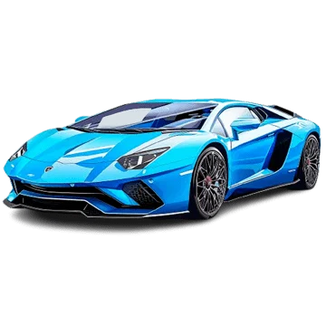 Mô hình in 3D siêu xe Lamborghini xanh cực chất