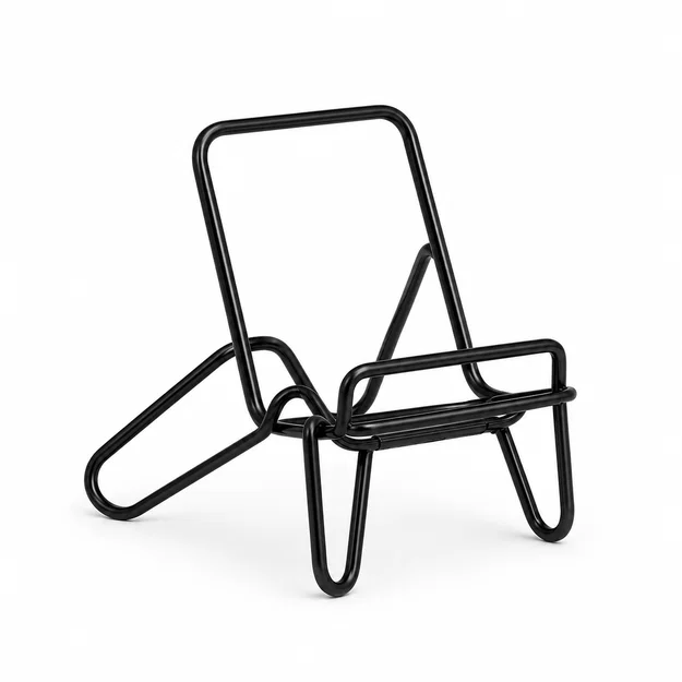 Giá đỡ điện thoại 3D để bàn thiết kế khung dây tối giản - Image 1