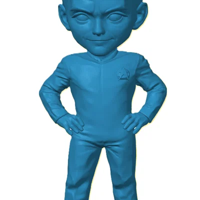 Mô hình Jean-Luc Picard phiên bản Chibi Star Trek in 3D