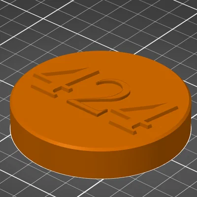 Mô hình đế đánh dấu pin (Battery Puck) 3D tiện lợi cho bàn làm việc