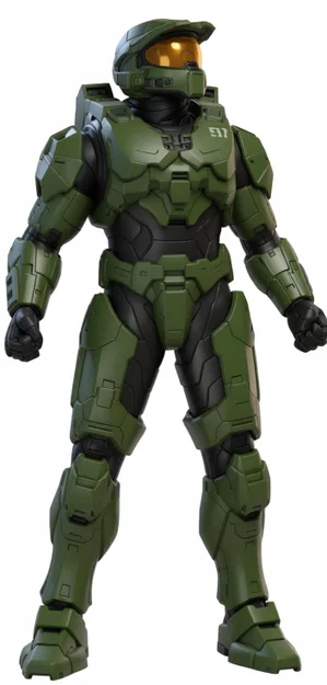 Mô hình 3D Master Chief Halo chi tiết cho người hâm mộ - Image 1