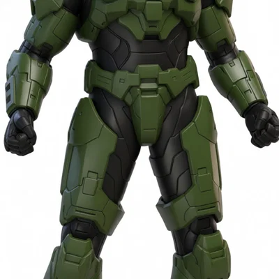 Mô hình 3D Master Chief Halo chi tiết cho người hâm mộ