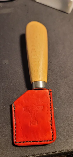 Template bao da cho dao lạng (Leather Skiving Knife Sheath Template) - Image 1