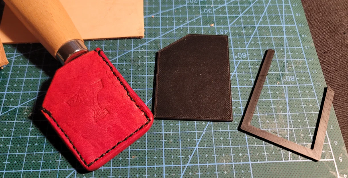 Template bao da cho dao lạng (Leather Skiving Knife Sheath Template) - Image 2