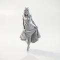Mô hình 3D nhân vật nữ phong cách đồng quê - Cottage Girl Figurine - Thumbnail 1