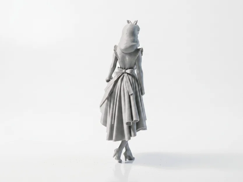 Mô hình 3D nhân vật nữ phong cách đồng quê - Cottage Girl Figurine - Image 3