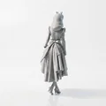 Mô hình 3D nhân vật nữ phong cách đồng quê - Cottage Girl Figurine - Thumbnail 3