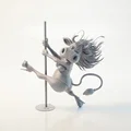 Mô hình 3D Dancing Cow Pole Dancer - Tượng Bò Nhảy Múa Vui Nhộn - Thumbnail 1