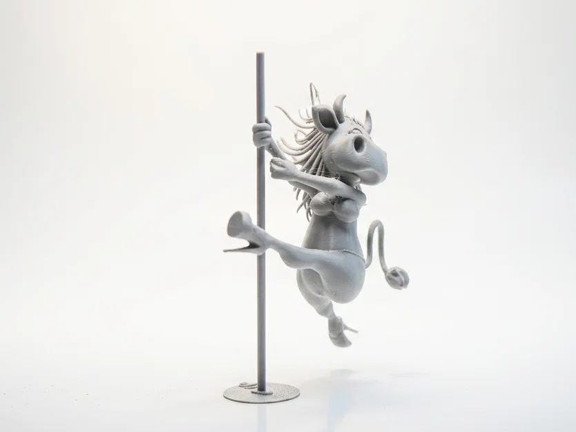 Mô hình 3D Dancing Cow Pole Dancer - Tượng Bò Nhảy Múa Vui Nhộn - Image 2