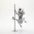 Mô hình 3D Dancing Cow Pole Dancer - Tượng Bò Nhảy Múa Vui Nhộn - Thumbnail 2