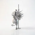 Mô hình 3D Dancing Cow Pole Dancer - Tượng Bò Nhảy Múa Vui Nhộn - Thumbnail 4
