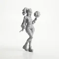 Mô hình 3D Cotton Candy Lady - Tượng nhân vật nữ đầy nghệ thuật - Thumbnail 2