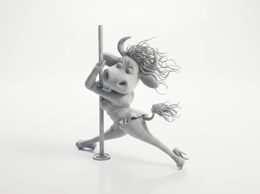 Mô hình 3D cô bò nhảy múa đáng yêu - Image 1