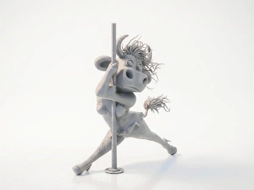 Mô hình 3D cô bò nhảy múa đáng yêu - Image 2