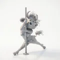 Mô hình 3D cô bò nhảy múa đáng yêu - Thumbnail 2