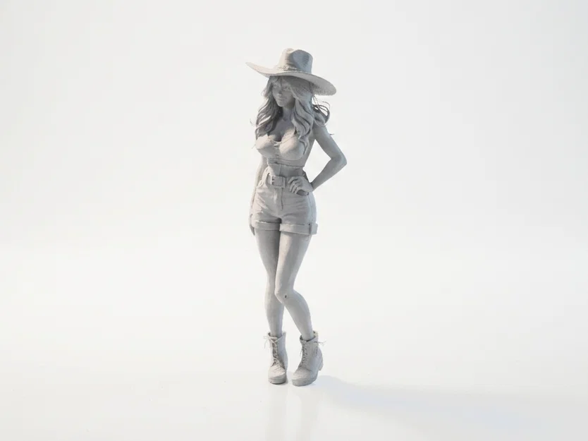 Mô hình nữ cao bồi miền Tây in 3D (Cowgirl Figurine) - Image 1