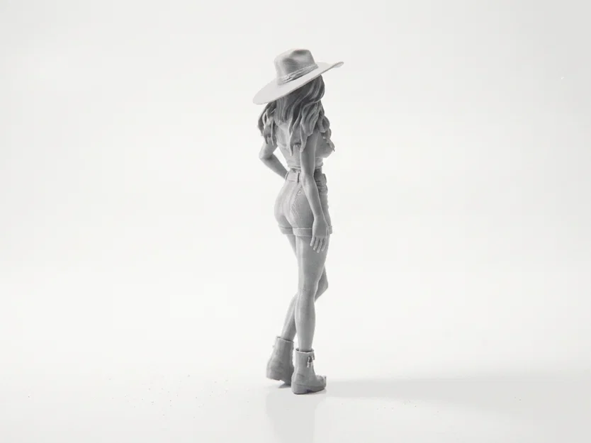 Mô hình nữ cao bồi miền Tây in 3D (Cowgirl Figurine) - Image 3