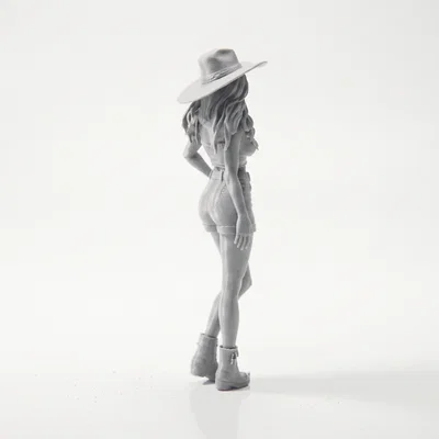 Mô hình nữ cao bồi miền Tây in 3D (Cowgirl Figurine)