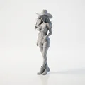 Mô hình Cowgirl phong cách miền Tây - File 3D in ấn chất lượng cao - Thumbnail 1