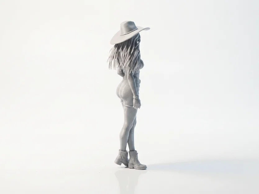 Mô hình Cowgirl phong cách miền Tây - File 3D in ấn chất lượng cao - Image 3