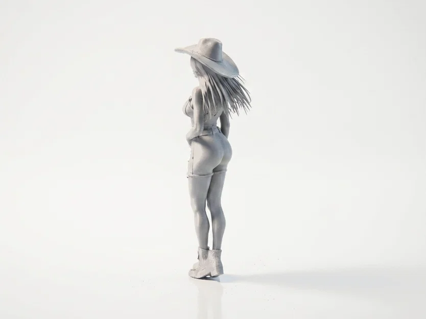 Mô hình Cowgirl phong cách miền Tây - File 3D in ấn chất lượng cao - Image 4