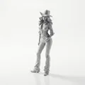 Mô hình Cowgirl mặc quần Jeans - File in 3D nghệ thuật - Thumbnail 1
