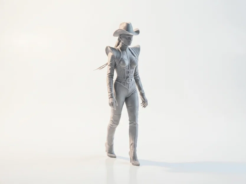 Mô hình Nữ cao bồi (Cowgirl) sành điệu - File in 3D - Image 2