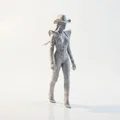 Mô hình Nữ cao bồi (Cowgirl) sành điệu - File in 3D - Thumbnail 2