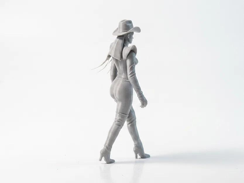 Mô hình Nữ cao bồi (Cowgirl) sành điệu - File in 3D - Image 3