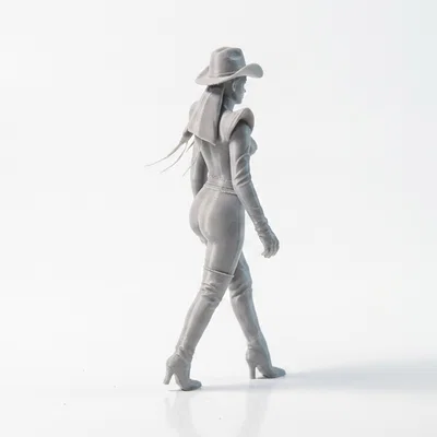 Mô hình Nữ cao bồi (Cowgirl) sành điệu - File in 3D
