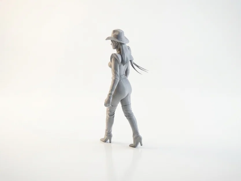 Mô hình Nữ cao bồi (Cowgirl) sành điệu - File in 3D - Image 4