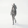 Mô hình nữ cao bồi diện áo khoác - Tệp 3D Printable - Thumbnail 1