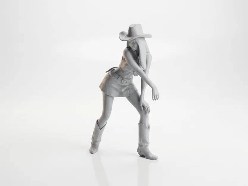 Mô hình tượng cô nàng Cowgirl in 3D - Image 1