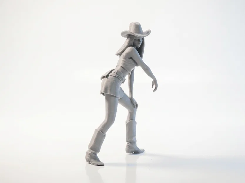 Mô hình tượng cô nàng Cowgirl in 3D - Image 2