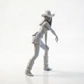 Mô hình tượng cô nàng Cowgirl in 3D - Thumbnail 2