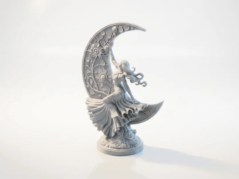 Mô hình 3D Nữ Thần Mặt Trăng Khuyết In 3D - Image 1