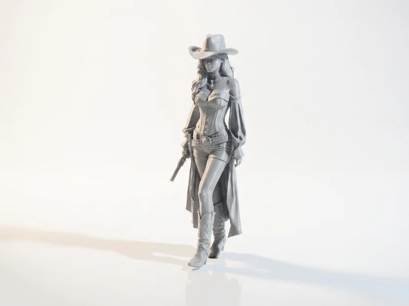 Mô hình Cowgirl miền Tây (3D Printable) - Image 1