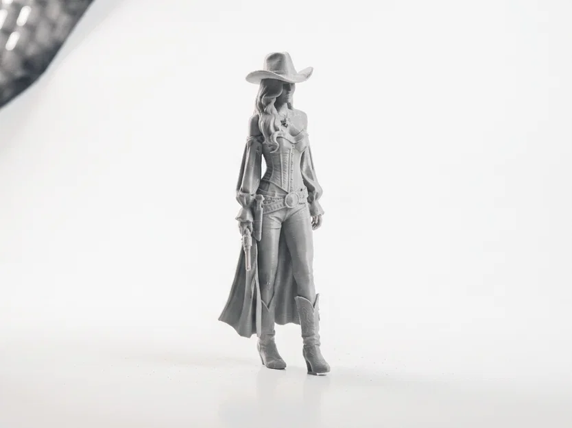 Mô hình Cowgirl miền Tây (3D Printable) - Image 2
