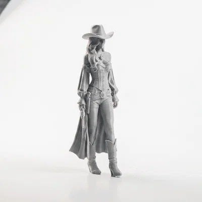 Mô hình Cowgirl miền Tây (3D Printable)